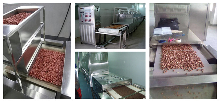 hot selling yam flour microwave continuous drying / sterilization machine