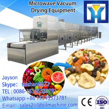 Continuous working microwave eucommiae tea dryer and sterilization processing equipment