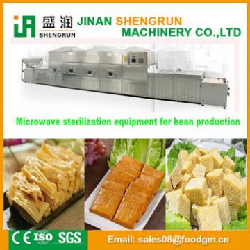 Microwave drying and sterilizing equipment for bean products