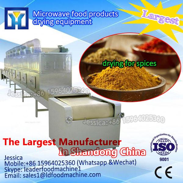 Continuous type microwave dryer and sterilizer for flowers