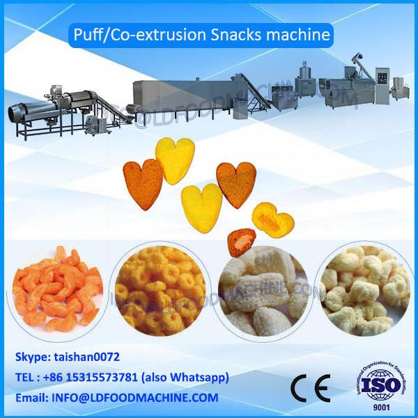 Puffed corn wheat snacks food extruder/machinerys for new start business, puff snacks machinery