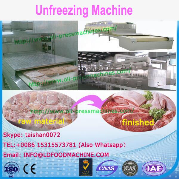 Full automatic microwave fish thawing equipment/seafood unfreezing machinery